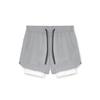 Men's 2-in-1 Running Shorts Breathable Quick Dry Athletic Workout Shorts