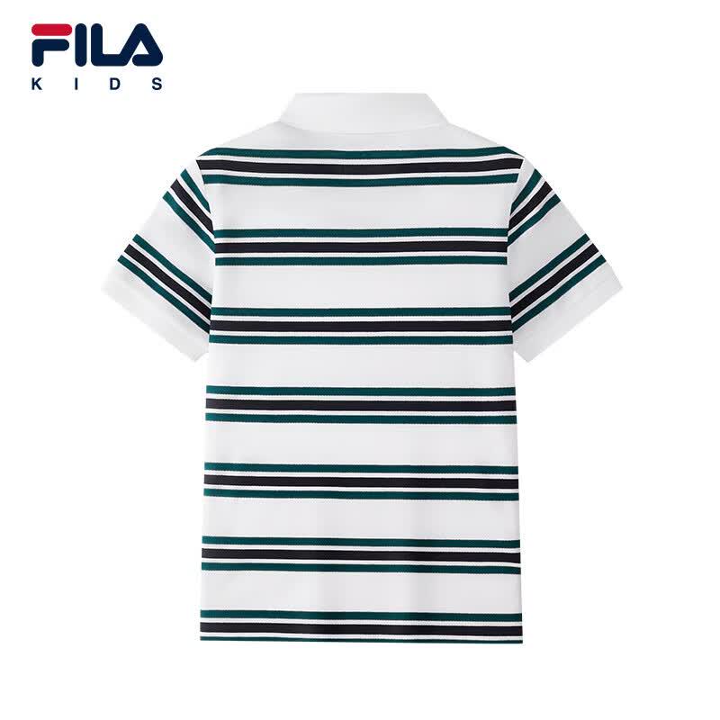 FILA Boys' Knitted Short Sleeve Polo Shirt