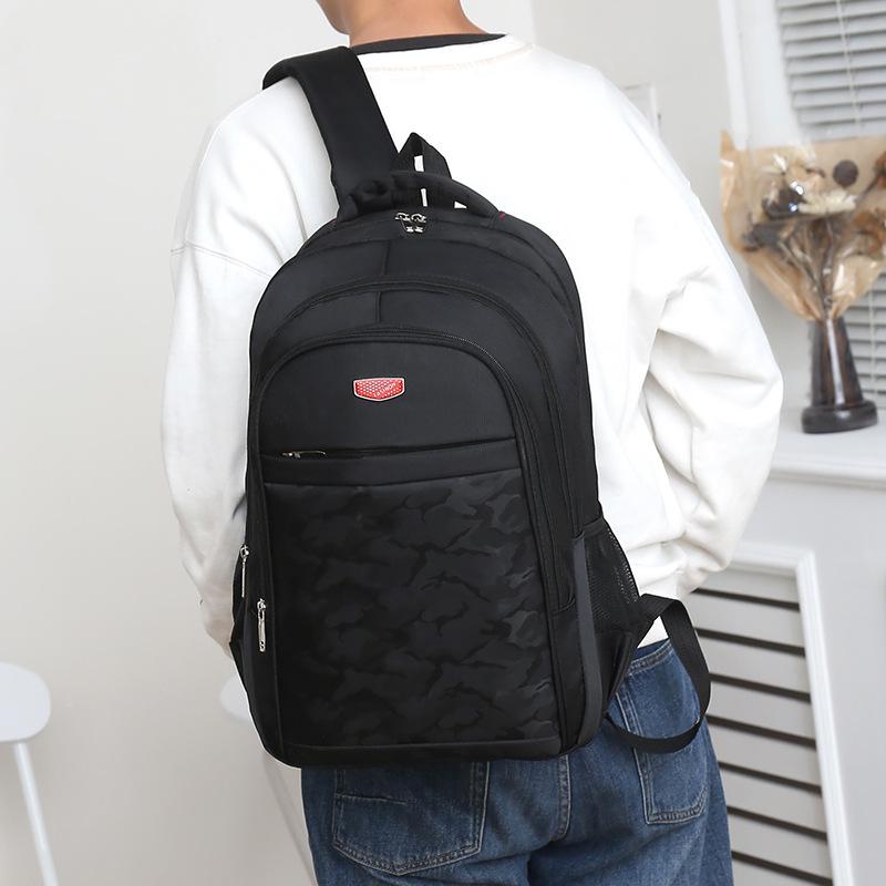 New Fashion Business Nylon Backpack Casual Simple Student School Bag Large Capacity Travel Computer Backpack