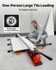 1800 mm Manual Tile Cutter, Upgraded Rail and Sliding Head, Precision Alignment Guide, Tungsten Carbide Cutting Wheel, Support Legs with Swivel
