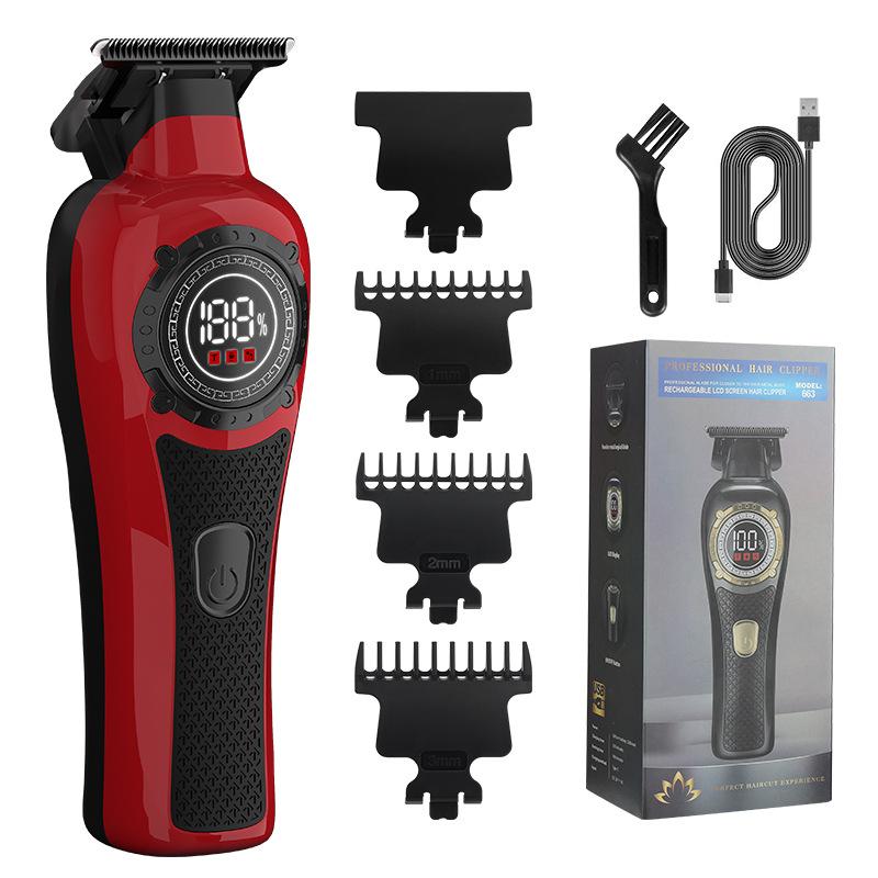New Style Hair Clipper Hair Salon Household Electric Hair Clipper Oil Head Carving Electric Clipper Bare Head Razor High Power Electric Clipper