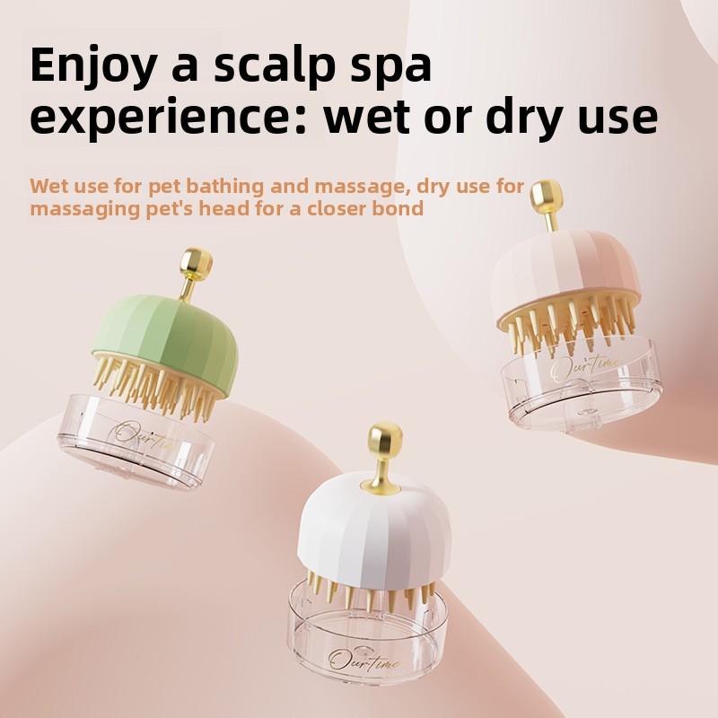 Escova de Banho de Silicone para Animais de Estimação, Escova de Limpeza Universal para Gatos e Cães, Suprimentos para Animais de Estimação, Luvas de Massagem e Esfoliação, Maravilha do Banho