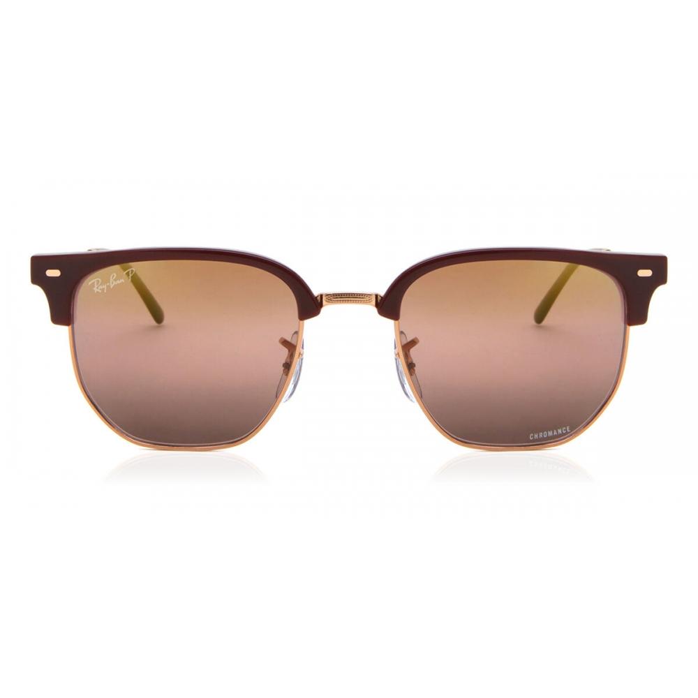 Ray Ban Unisex Sunglasses Rb4416 New Clubmaster 6654g9 Burgundy/51-20-145