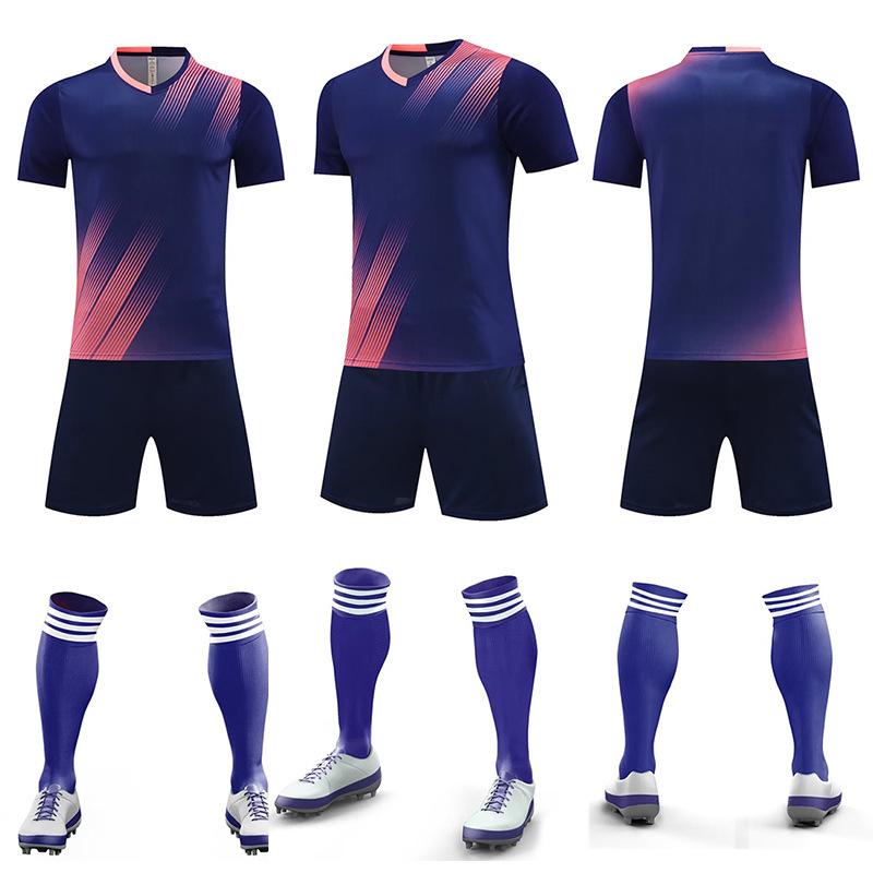 

Football Jersey Set Men S Adult Children S Game Training Jersey Team Jersey Village Super Team Clothes Printing Number Student Jersey 5XL