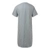 Men's 2025 V-Neck Striped Short Sleeve Loose Nightshirt