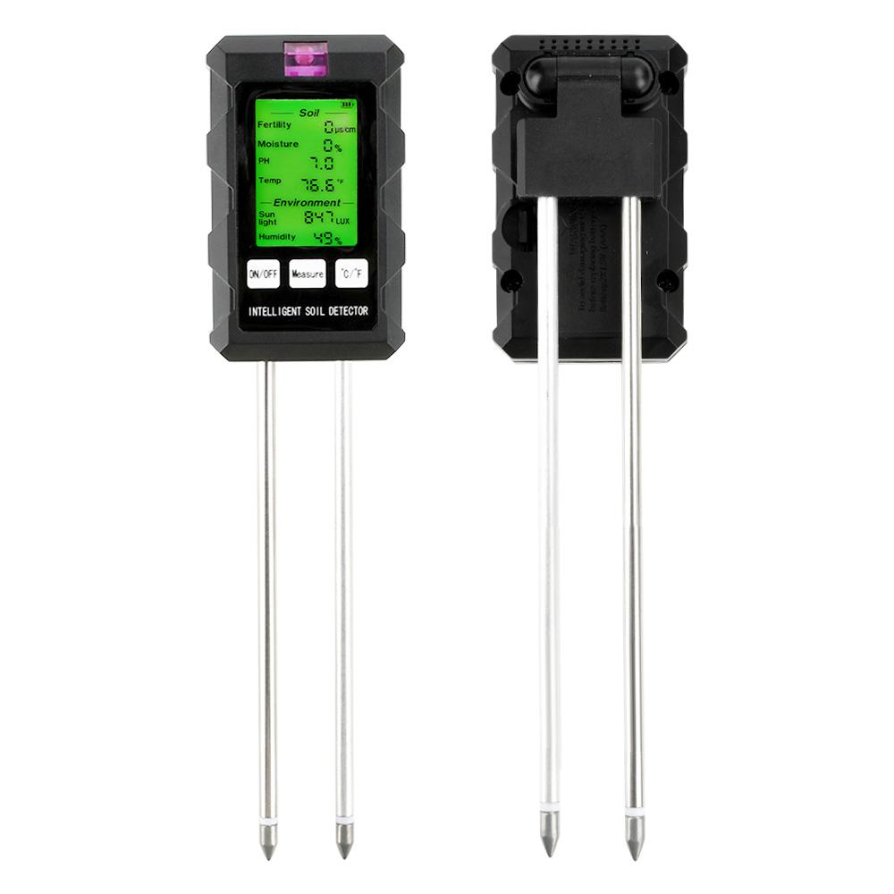 

6 in 1 Soil PH Humidity Tester Nutrient Water Quality Detector High Precision Household Gardening Flower Grass Fertility Meter