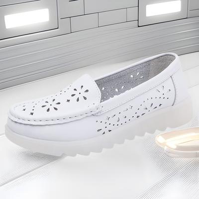 Nurse Shoes Women's Comfortable Soft-soled Anti-slip Breathable and Odor-resistant Flat Shoes