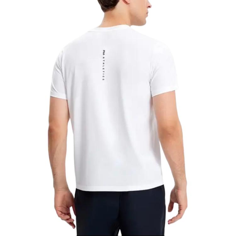 Men's FILA T-Shirts Men's Jade White Crew Neck Moderate