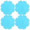 Silicone Bowl Plate Pads Non Slip Anti Scald Placemat Trivet Pot Holders Coaster Durable Desktop Protect Decorate Mats Set of 4