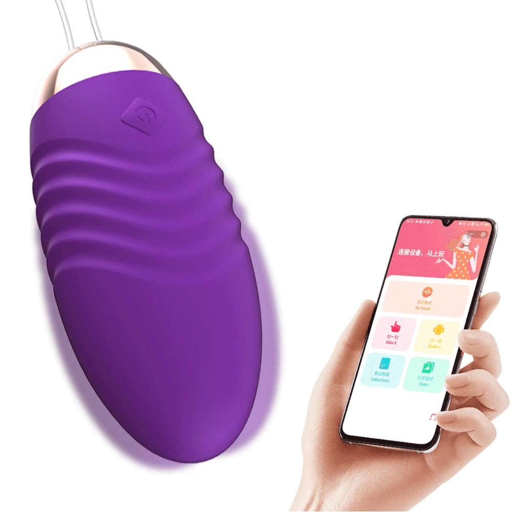 Wireless App Mini Bullet Vibrator Female 10 Mode Vagina Stimulator Wearable Pantie Vibrating Love Egg Sex Toy for Adults Women