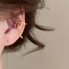 Simple Ribbon Bow Ear Clips for Women Girls Fashion Geometric C-Shaped No Piercing Earrings Y2K Aesthetics Jewelry Gifts