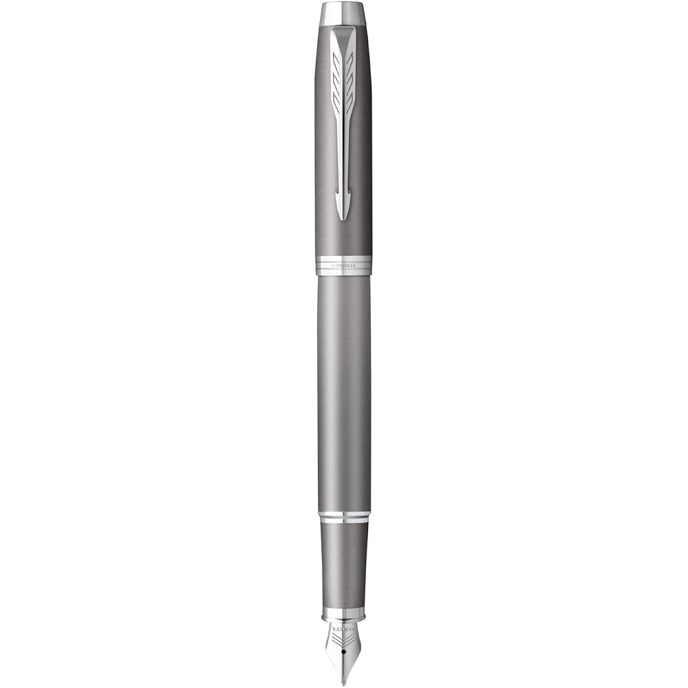 PARKER Parker Fountain Pen IM Writing Rituals Gray CT Fine Print Gift Box Gift Luxury Genuine Imp...