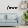 Forever Sign Cursive Word Wall Art Elegant Cursive Design Ideal Wedding Gift Farmhouse & Personalized Decor Stylish Wall Art
