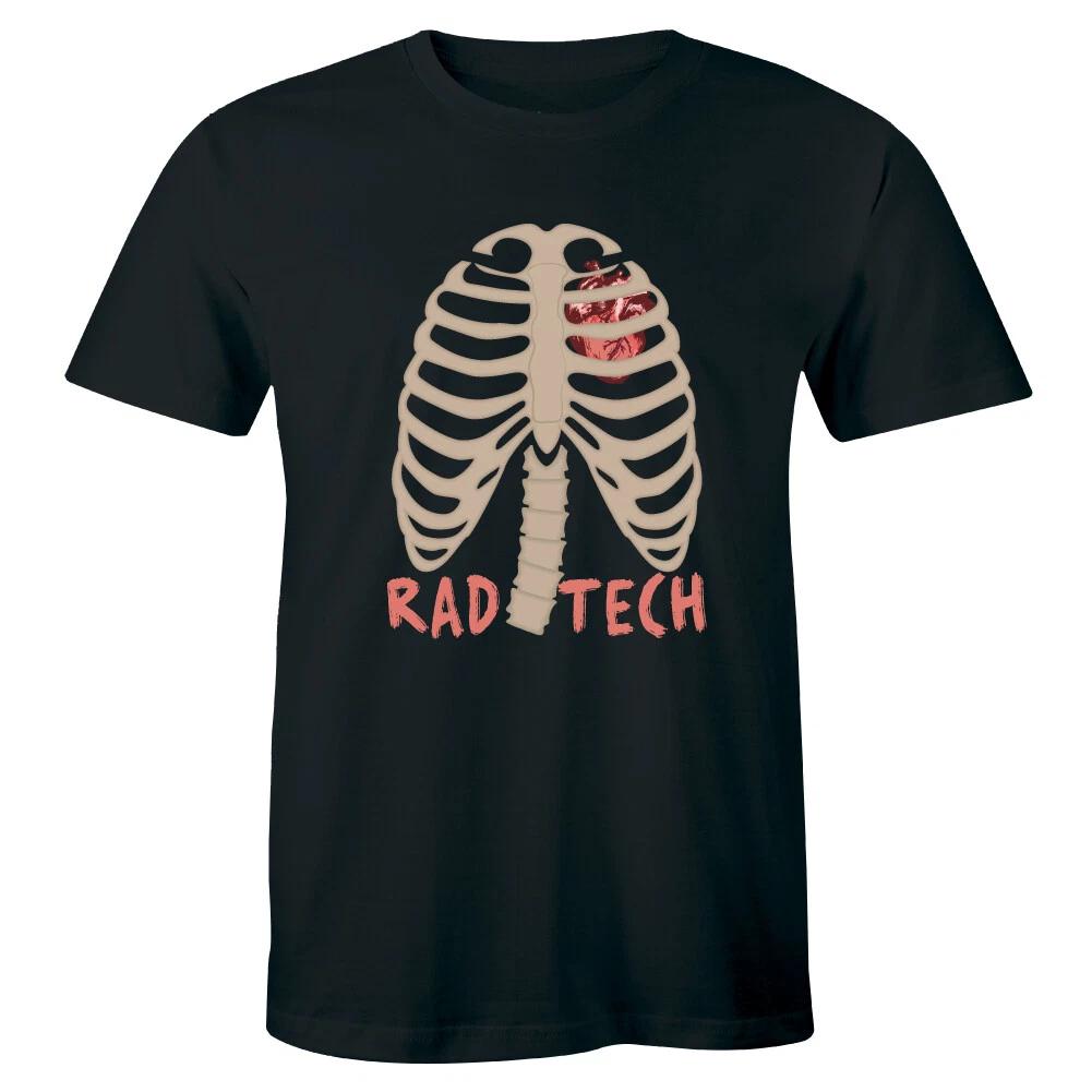 

Rad Tech with Heart and Rib Cage Image Men s Radiology T-shirt Gift For Him L