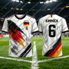 Germany Style 2026 Summer Soccer T-Shirt Boys Girls Men Women Couple Match Soccer Training Sportswear Outdoor Hiking Top