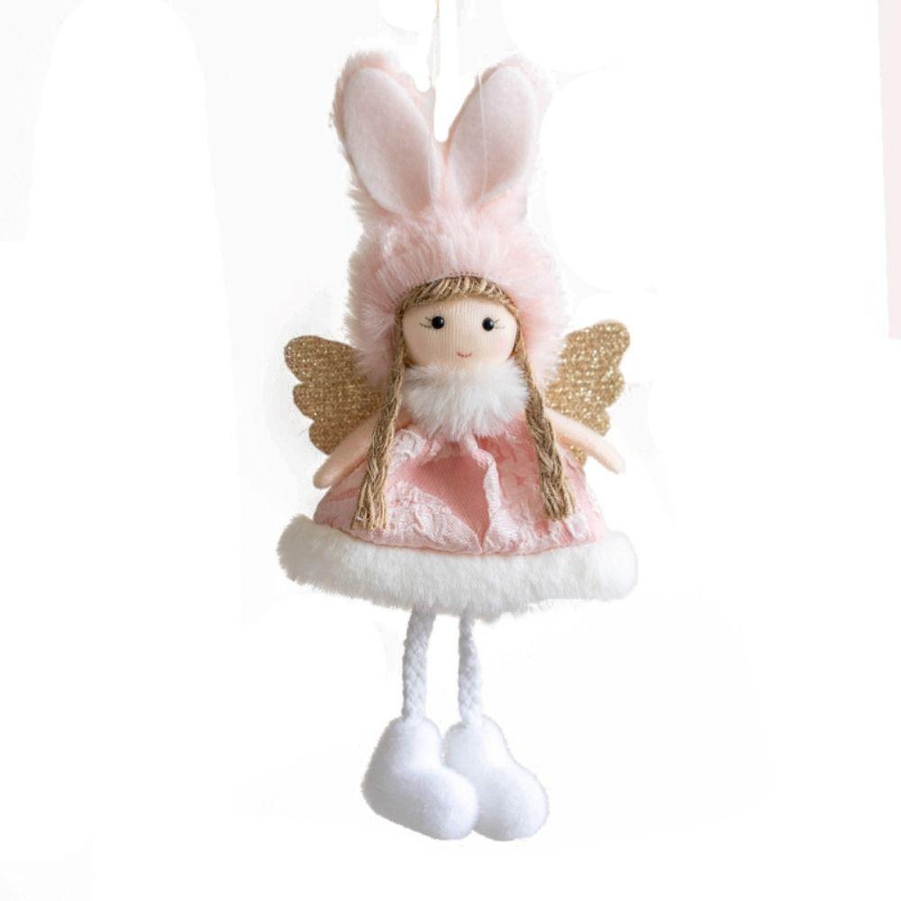 Angel Girl Doll Christmas Hanging Pendants Plush Drop Ornaments Creative Xmas Tree Decorations