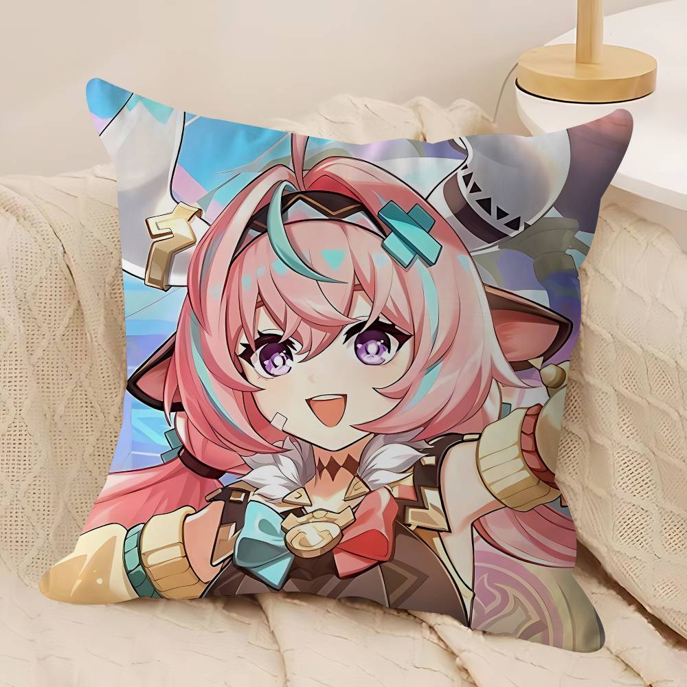 Genshin V-Varesa Cushion Cover Pillow Cover Decor Pillowcase Printed Cushion Case For Couch