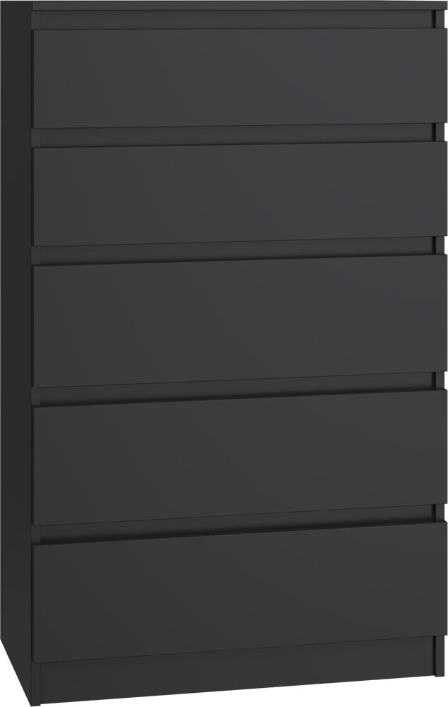 Malwa M5 Chest Of Drawers Cabinet For Living Room, Bedroom, Office, Black