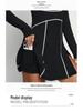 Women's High-Waist Sports Skort: Spring/Summer Casual Fitness Tennis Skirt