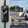 Încărcător portabil pentru vehicule electrice 250V 16A Cablu de încărcare tip 2 IEC 62196-2 3.5KW Controler cu priză UE Cutie de perete