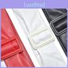 Soft Leather No Hole Women's Belt Versatile Retro Waist Decoration For Dresses Coats And Suits In Black Red And White Colors