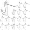 Athvcht Wall-Mounted Hooks 16-Piece Set Gypsum Board Metal Nail Pin PlywoodWood Maximum Load Capacity 5kg Storage Case Included