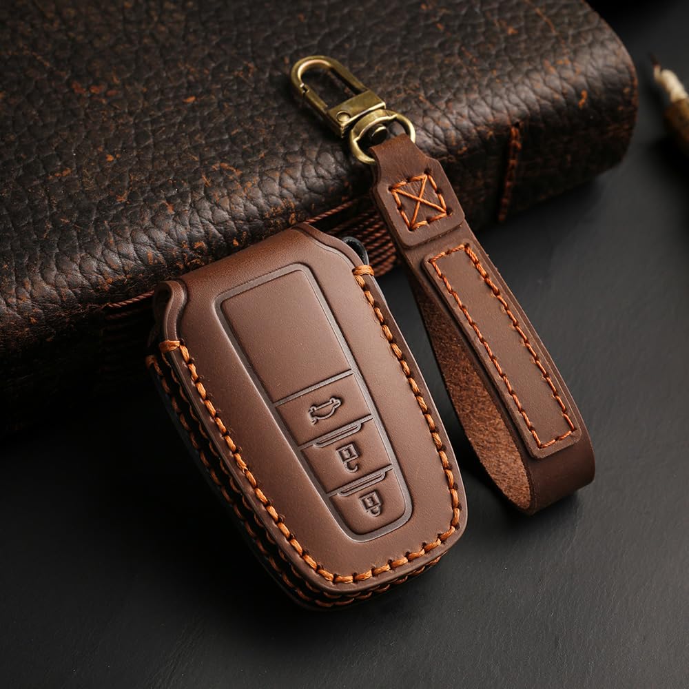 Introducing the New LEXLEY Key This Custom Leather Key Featuring a Smart Key Holder and CMARY Is Compatible with the Toyota Camry AX70 Series Case!