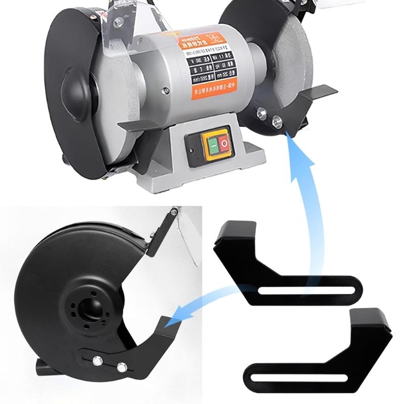 2Pieces Grinder Stand Rest Durability Stainless Steel for 150-200/250 Benches Grinders for Enhances Stability and Control