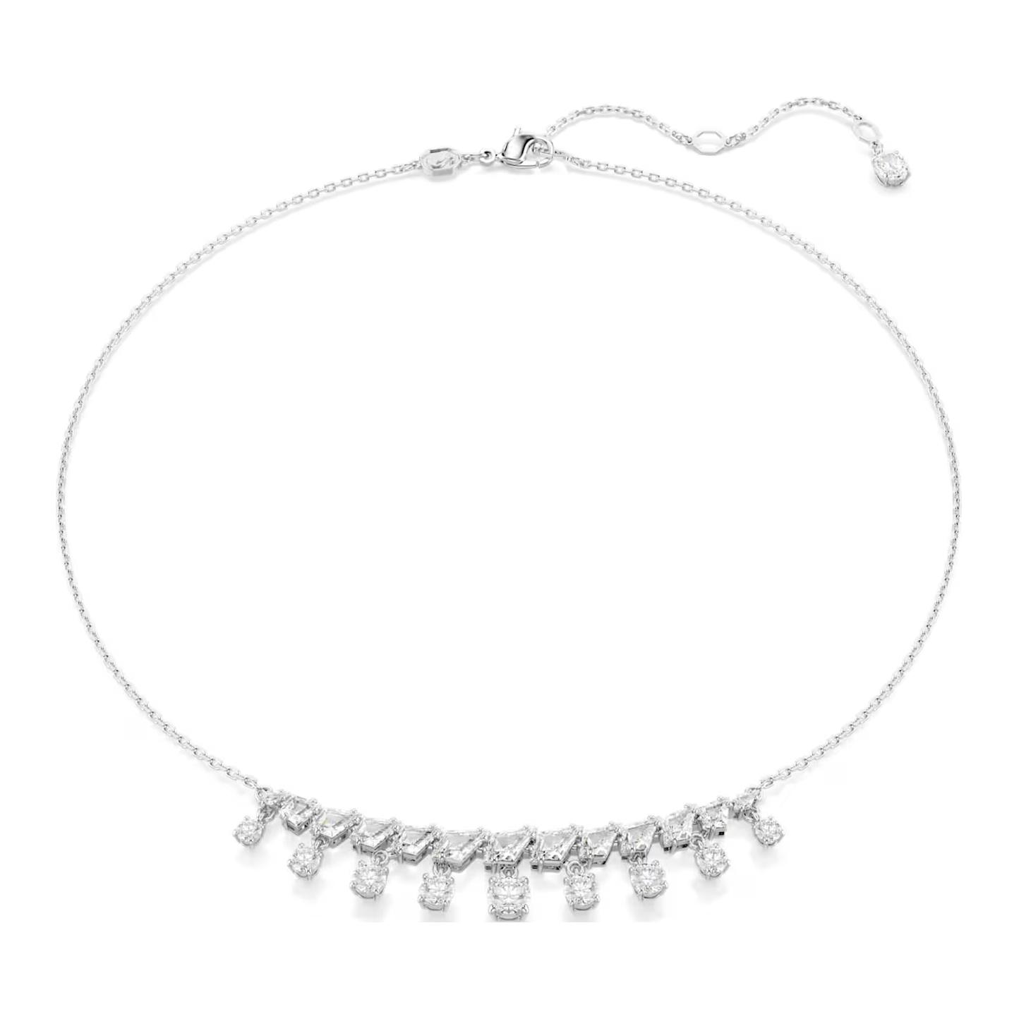 Swarovski Idyllia Embedded Design Cubic Zirconia Necklace Women necklace Silver 5692637 Box (Random Color)