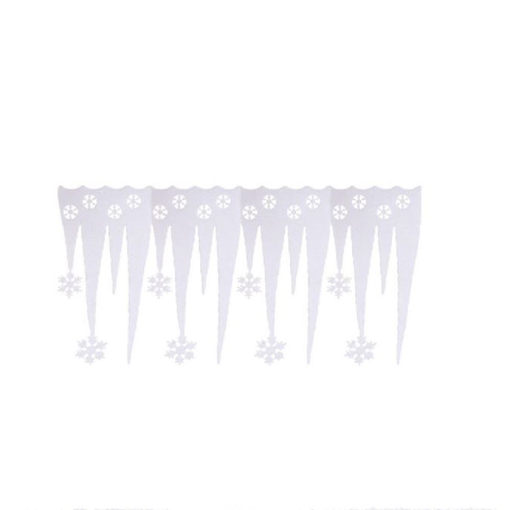 Ice Bar Artifical White Snowflake Simulated Snowflake Snowflake Ice Strip Christmas Icicles