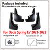 Car Mud Flaps For Dacia Spring EV 2023 Accessories Electric  2022 Front Rear Wheel MudFlap Fender Mud Guard Splash