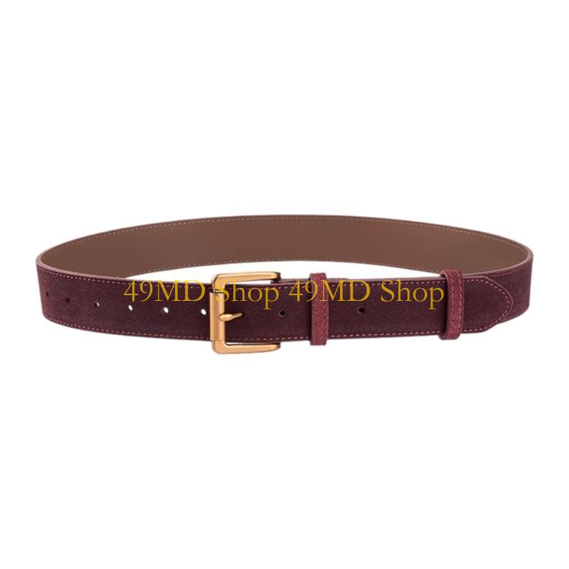 49MD Sophisticated Women s Leather Belt Unisex Belt Durability Comfort Waistband for Everyday Wear and Special Occasion
