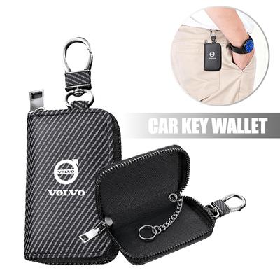 For EX90 V60 V40 XC90 S60 XC60 V50 V70 S90 XC40 S80 V90 High Quality PU Leather Key Case Covers Protective Bag Accessories