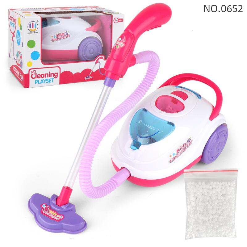 Children's Electric Vacuum Cleaner Toy with Sound and Light Effects