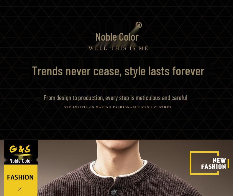 Men's Retro Two-Piece Look Color Block Ribbed Knit Sweater, Autumn Winter Casual Loose Henley Collar.