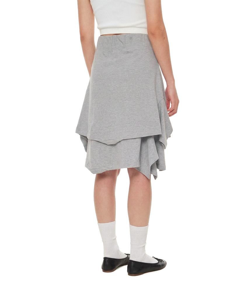 Trunk Project Upside-Down Midi Skirt_Grey