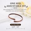 Pure Copper Cuff Bracelet Adjustable Bangle Jewelry Durable Wrist Cuff  for Men and Women