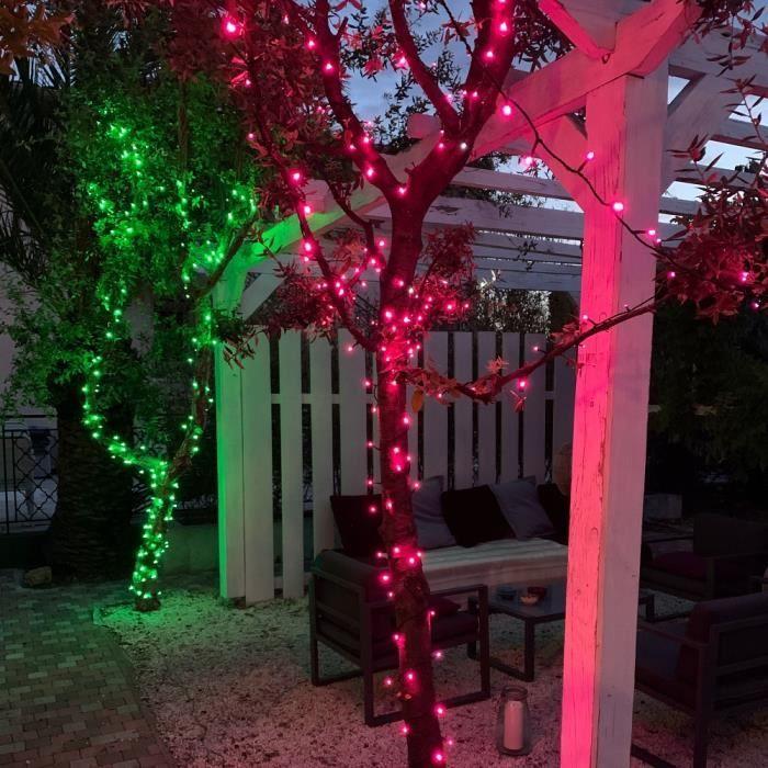 Guirlande Lumineuse - Elume - 17m - 240 LED Vertes Et Blanches - Effet Flash - Étanche IP44