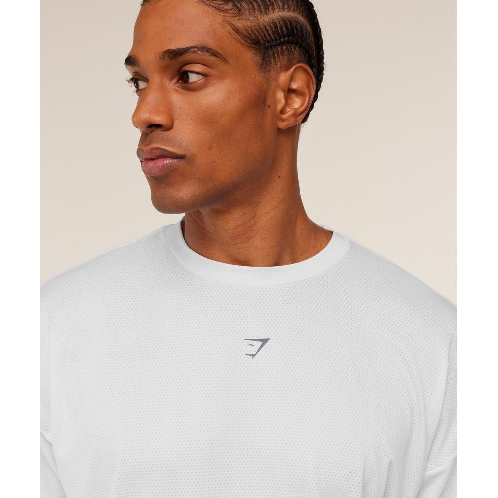 Gymshark Running Graphic T shirT Gs whiTe A4c9x Wb57