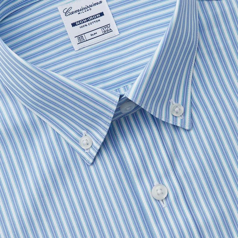 CAMICISSIMA Męska koszula z długim rękawem Business Casual