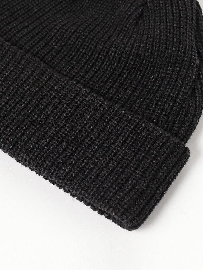 Beams Heart Low Knit One Size Men's Cap, Black,