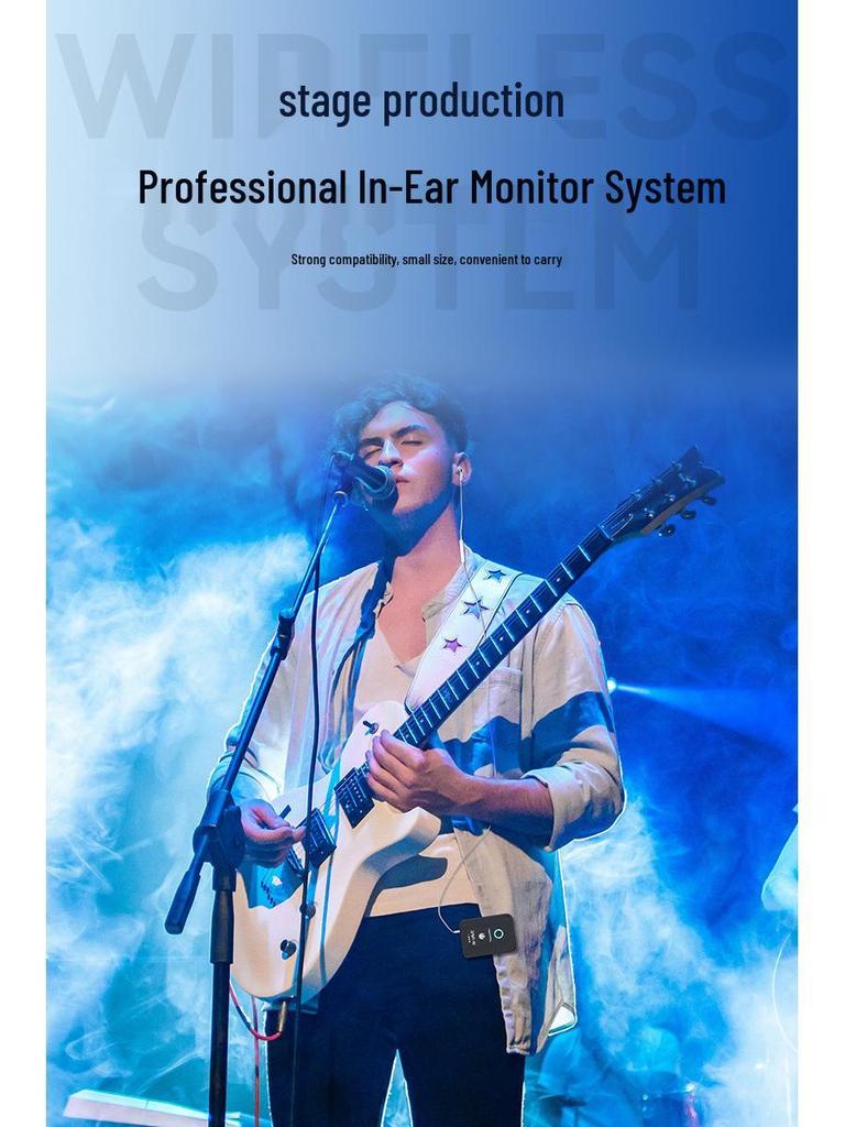 2.4G Wireless In-ear Monitors & Lavalier Mic for Live Broadcasts - New Design