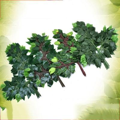Plant Not Easy Deform Home Decor Artificial Leaf Fake Flower Simulation Banyan Engineering Modeling