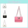 Chic Urban Style Pu Small Square Bag For Women 2024 Summer Trendy Crossbody Handbag