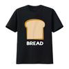 Bread Design Slice of T Shirt Vintage Washed Stretched Graphic Versatile Casual Unisex Top For Everyday Wear Soft Streetwear