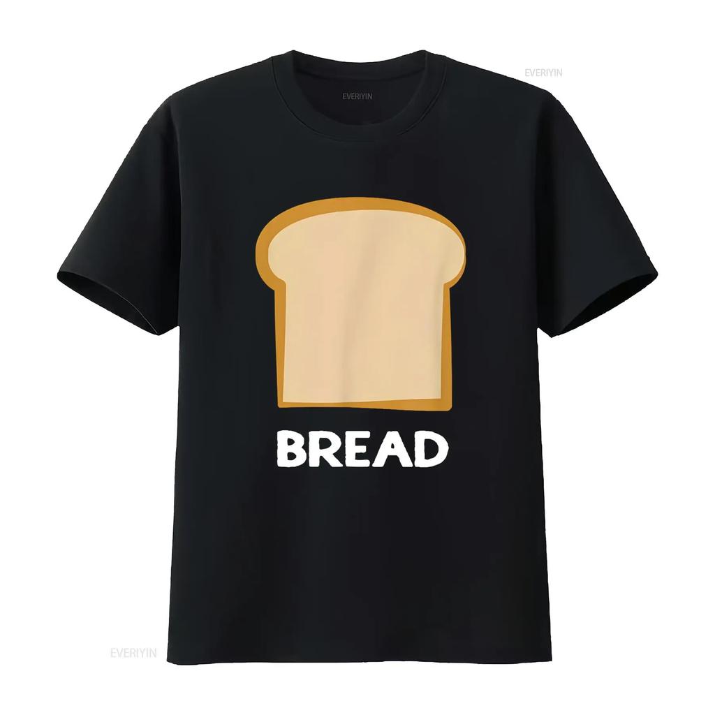 Bread Design Slice of T Shirt Vintage Washed Stretched Graphic Versatile Casual Unisex Top For Everyday Wear Soft Streetwear