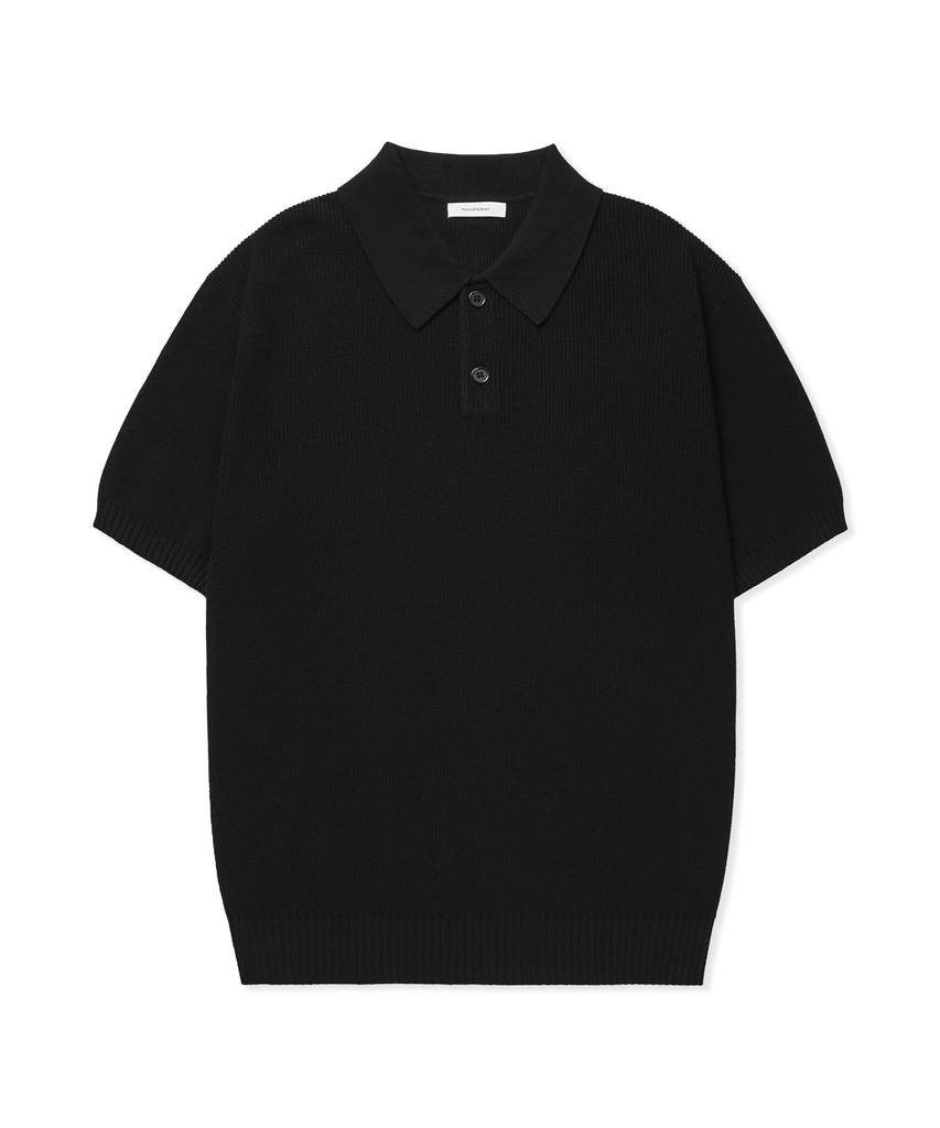 MANNERGRAM Textured 100% Cotton Polo Short Sleeve Knit - 4 Colors