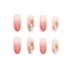 Ultra-long Press On Nail Gradient Pink Long Almond Reusable Artificial Nail for Women and Girl Nail Salon At Home