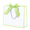 Bunte Band-Schleife Tragetasche - Quadratische Geschenktasche & Einkaufstasche mit individueller Logo-Option
