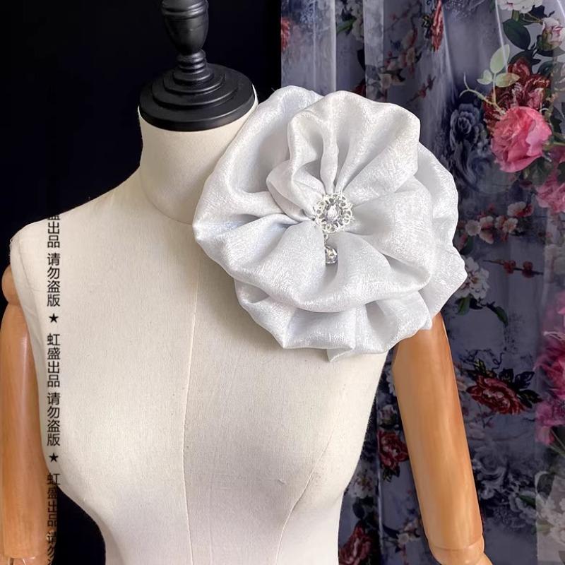 3D 15cm Manual Fabric Multi-layer Flower Brooches For Women Corsage Lapel Pins Fashion DIY Wedding Dress Clothes Accessories